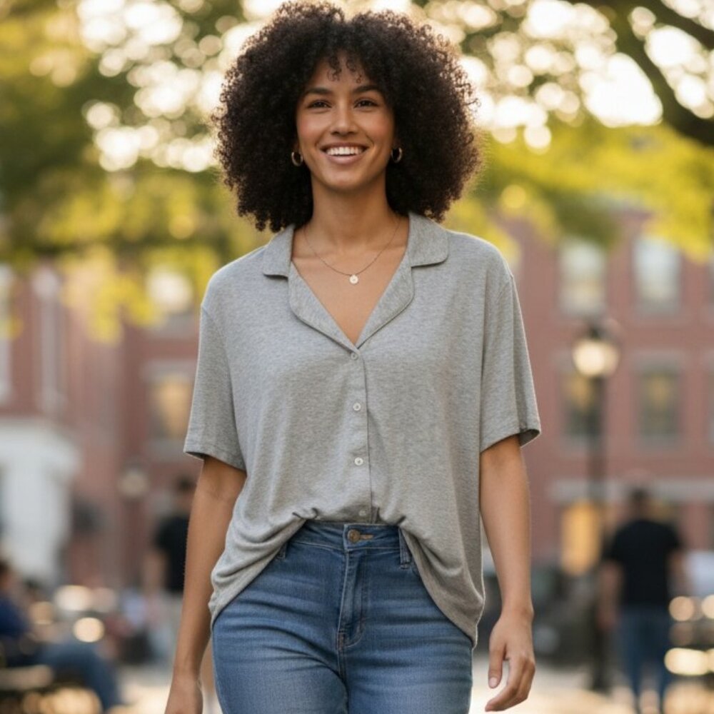 Effortless Elegance Button-Down Shirt